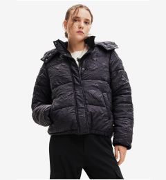 Снимка на Black women's winter quilted jacket Desigual Calgary - Women