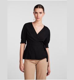 Снимка на Black Women's Wrap Blouse Pieces Tala - Women's