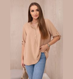 Снимка на Blouse with a longer back Camel
