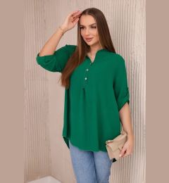 Снимка на Blouse with a longer back green