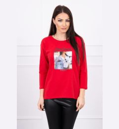 Снимка на Blouse with Collage print red