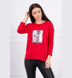 Снимка на Blouse with Original print red
