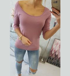 Снимка на Blouse with round neckline dark pink