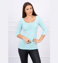 Снимка на Blouse with round neckline mint