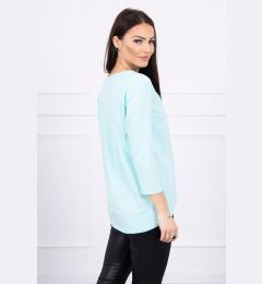 Снимка на Blouse with Star Style mint print