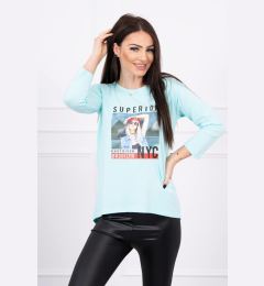 Снимка на Blouse with Superior mint print