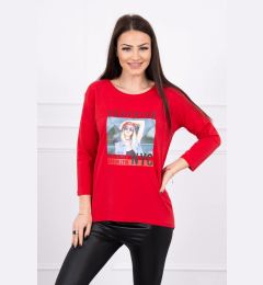 Снимка на Blouse with Superior print red