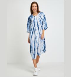 Снимка на Blue and White Ladies Batik Midi-Dresses Lee - Women