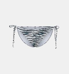 Снимка на Blue and White Patterned Swimsuit Bottoms Pieces Ginette - Women's