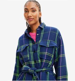 Снимка на Blue checkered shirt jacket Desigual Paris - Women