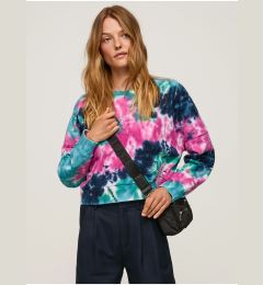 Снимка на Blue-pink ladies batik sweatshirt Pepe Jeans Mery - Ladies