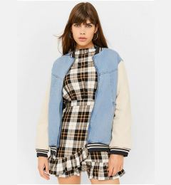 Снимка на Blue women's denim bomber jacket TALLY WEiJL - Women