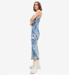 Снимка на Blue women's patterned maxi dress Desigual Misisipi - Women's