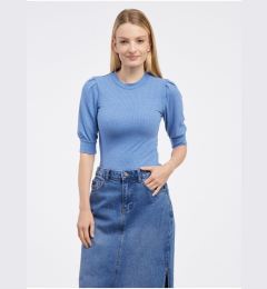 Снимка на Blue Women's Ribbed T-Shirt VILA Felia - Ladies