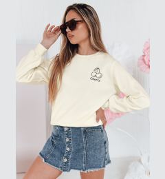 Снимка на Bluza damska masełko oversize z haftem CHERSOFT ecru Dstreet