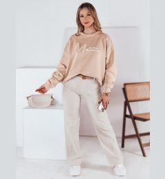 Снимка на Bluza damska one size oversize AVENUE beżowa Dstreet