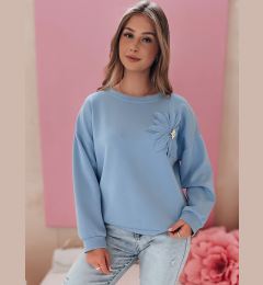 Снимка на Bluza damska one size oversize FLORINE błękitna Dstreet