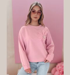 Снимка на Bluza damska one size oversize FLORINE różowa Dstreet