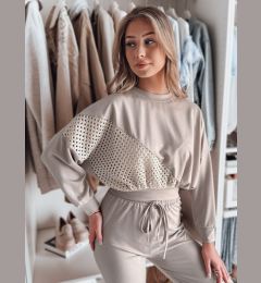 Снимка на Bluza damska oversize ELEGRA mokka Dstreet