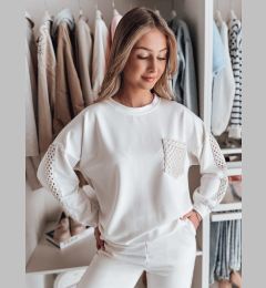 Снимка на Bluza damska oversize LUXEEN ecru Dstreet