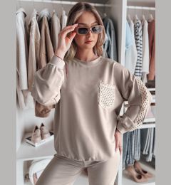 Снимка на Bluza damska oversize LUXEEN mokka Dstreet