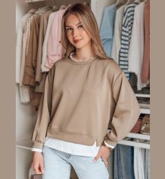 Снимка на Bluza damska oversize LUZZIO mokka Dstreet