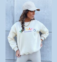 Снимка на Bluza damska oversize MONACO kremowa Dstreet
