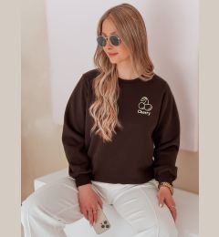 Снимка на Bluza damska oversize z haftem CHERSOFT brązowa Dstreet