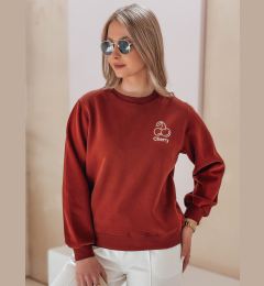 Снимка на Bluza damska oversize z haftem CHERSOFT ceglana Dstreet