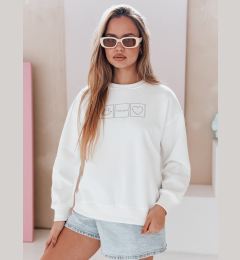 Снимка на Bluza damska oversize z haftem EASYJOY biała Dstreet
