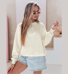 Снимка на Bluza damska oversize z haftem EASYJOY ecru Dstreet