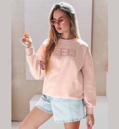 Снимка на Bluza damska oversize z haftem EASYJOY różowa Dstreet