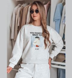 Damska Oversize Nadrukiem