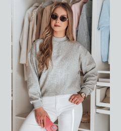 Снимка на Bluza damska oversize z naszywką LOVASON szara Dstreet