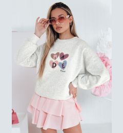 Снимка на Bluza damske oversiz z sercami MADELIN szara Dstreet