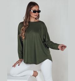 Снимка на Bluzka damska LOOSEFEMME oversize z wisiorkiem zielona Dstreet