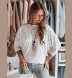Снимка на Bluzka damska one size oversize z wisiorkiem LUZVIA ecru Dstreet