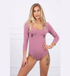 Снимка на Body blouse with gun print dark pink