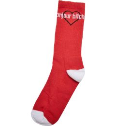 Снимка на Bonjour Bitches Socks 3-Pack black/white/red