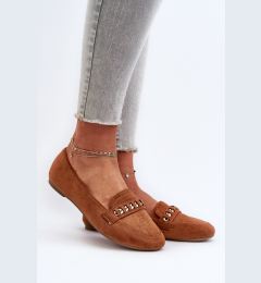 Снимка на Boto Блестящи дамски мокасини с верижка Camel Aredilla