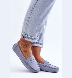Снимка на Boto Дамски велурени мокасини Blue Lenvie