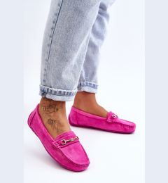 Снимка на Boto Дамски класически велурени мокасини Pink Corinell