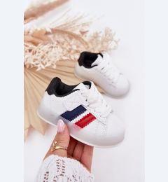 Снимка на Boto Спортни Обувки Сникерси За Деца С Светеща Подметка Бяло-Черно Ариел