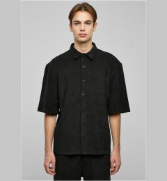 Снимка на Boxy towel shirt black