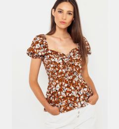 Снимка на Brown floral blouse CAMAIEU - Ladies