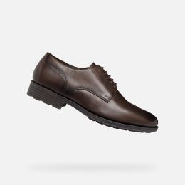 Снимка на Brown men's formal shoes Geox Walk Pleasure F - Men's