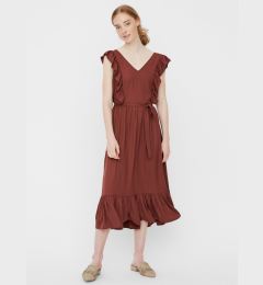 Снимка на Brown midi dress VERO MODA Odette - Women