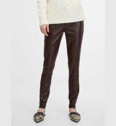 Снимка на Brown women's leather trousers ORSAY - Women's