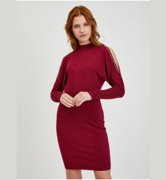 Снимка на Burgundy Women's Sweater Dress with Necklines ORSAY - Ladies