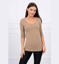 Снимка на Camel blouse with round neckline